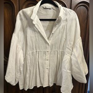 Zara Textured Blouse